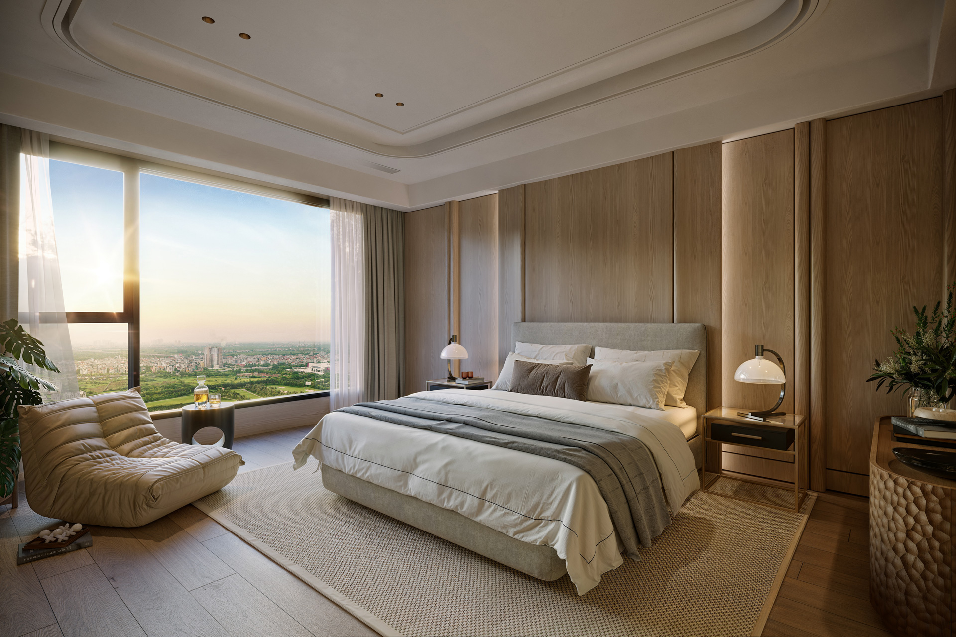 Phòng ngủ nhà mẫu dự án Setia Gardens Residences