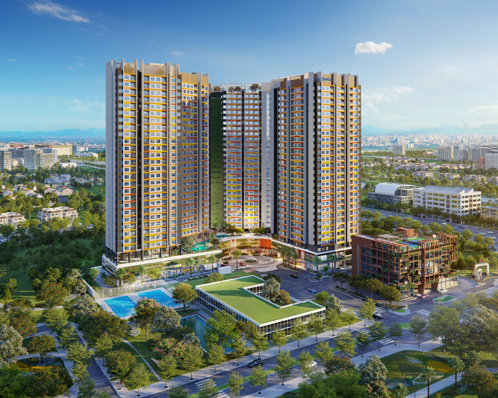 View tòa nhà setia gardens residences